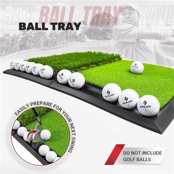 Foldable Heavy-Duty Golf Hitting Mat, Practice Mat with 10mm EVA Rubber Backing - Picture 2 of 7